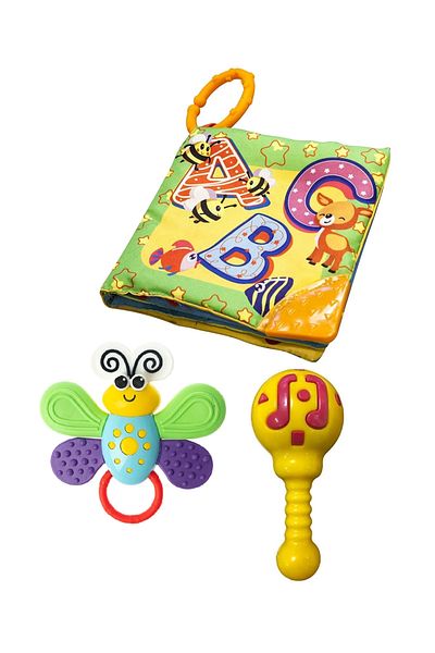ByCaretta By Caretta Rustling Fabric Book Butterfly Mouthguard Maracas Rattle