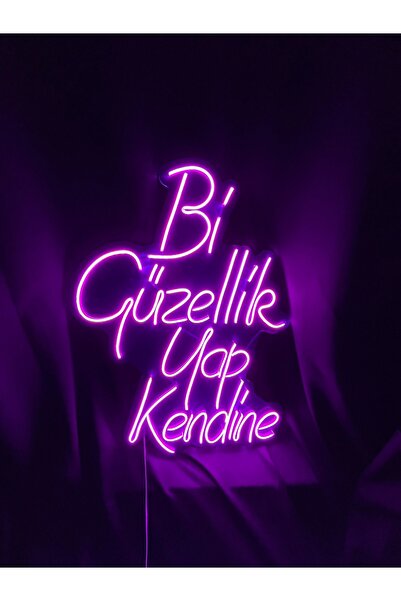 vinyuup Bi Güzellik Yapmalısın Kendine Yazılı Neon Led Tabela