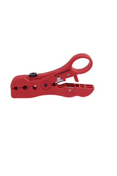 PARKSIDE Parkside coaxial cable stripping pliers, red