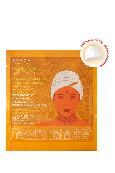 Gyada Cosmetics Masca par blond tip casca cu efect termic - Hyalurvedic Gyada