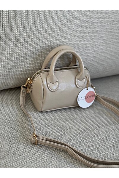 BAGLOVİS حقيبة يد طويلة مبطنة من المنك EN17 BOY12