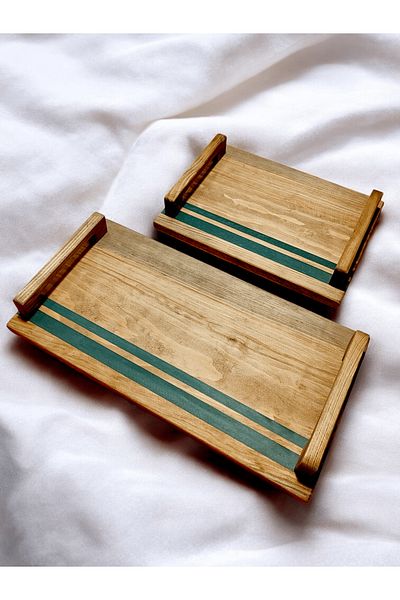 websunday Wood and Epoxy Meeting – Decorative Handmade Tray 35X19 / 25X19
