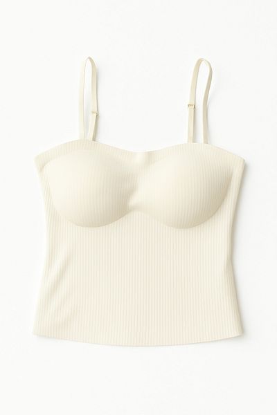 shefox Women's Laser Cut Ribbed Bustier Bymaxpera