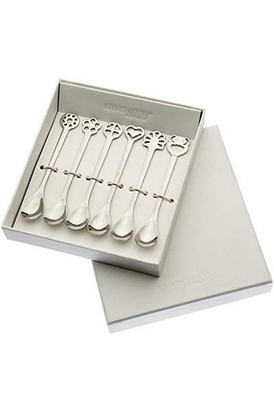 BUGATTI Casa PORTAFORTUNA IN-050A08/6 Mocha Spoons in Gift Box Set of 6