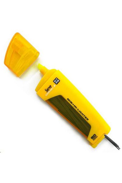 Serve Double 0.7 mm Min Highlighter Pen Yellow