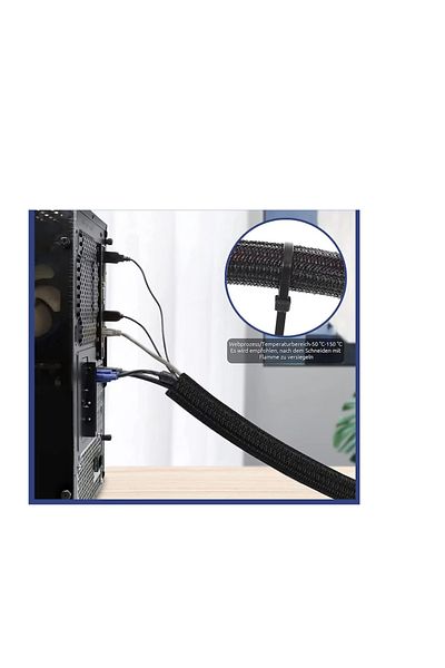 Hoomil Hoomil cable organizer channel, 3 m, polyester, black