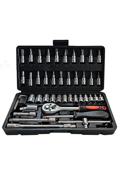 Euro Quip Socket wrench set 1/4", 46 pieces