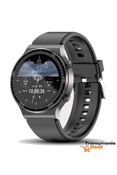 Transylvania eDeal Smartwatch G08, ECG Monitoring, SpO2, Blood Pressure, Temperature, Heart Rate, Fitness, Alerts