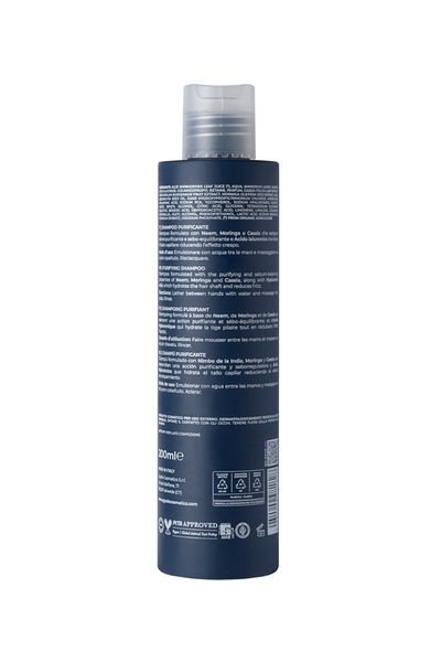 Gyada Cosmetics Purifying shampoo with neem and hyaluronic acid, 200ml - Hyalurvedic Gyada
