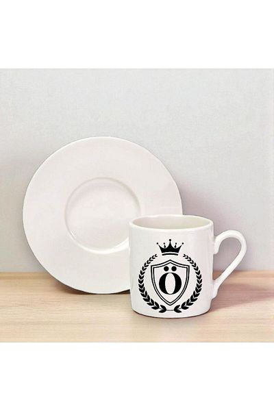 Nino Store 👑   King Crowned Letter Gift Men's Special Printed Single Turkish Coffee Cup