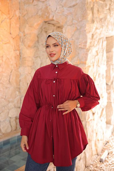 Nergis Neva Butik Tunic with Drawstring Waist