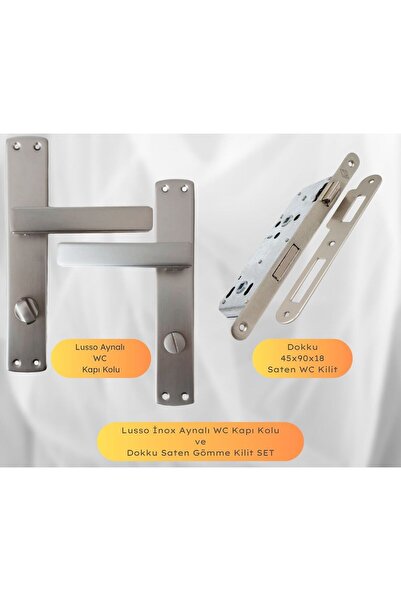 almital mobilya aksesuarları furniture accessories Lusso İnox Aynalı WC Kapı ...