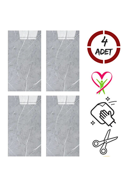 UKAB Kendinden Yapışkanlı Mermer Seramik Desenli Köpük Pvc Duvar Paneli (30X6...