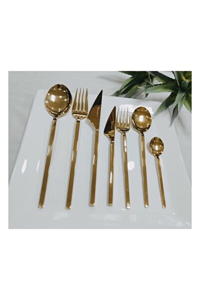 BRONDOFF Titanyum 84 Parça Çatal Kaşık Bıçak Seti Efes