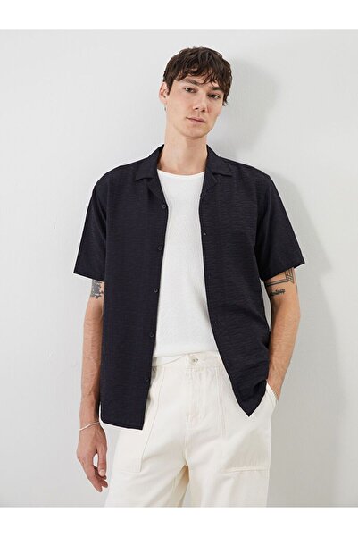 LC Waikiki Xside Comfortable Fit Resort Collar Short Sleeve Patterned Men's S...