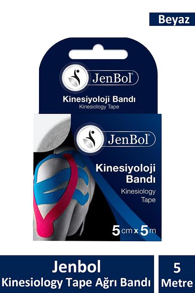 Jenbol Kinezyo Sports Tape Pain Tape 5 cm X 5 m - White