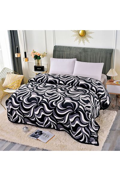 FIONNA.RO Cocolino Blanket Medium Thickness - Abstract Gray