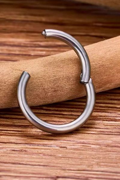Blisse Piercing Unisex Surgical Steel Ring Piercing |   Tragus, Helix, Cartilage, Septum, Nose Compatible – Set of 2