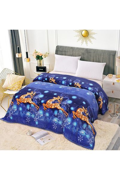 FIONNA.RO Cocolino Blanket Medium Thickness - Royal Reindeer
