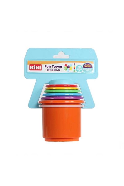ByCaretta Cup Tower Ring Rattle Ball Maracas Rattle Butterfly Teether Wind-Up Chick Rustle First Book