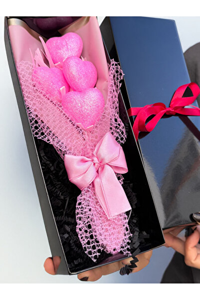 Linalux Gifts Hediye Kutusunda Pembe Kalpler Buketi Arkadaşa Hediye Ablaya He...