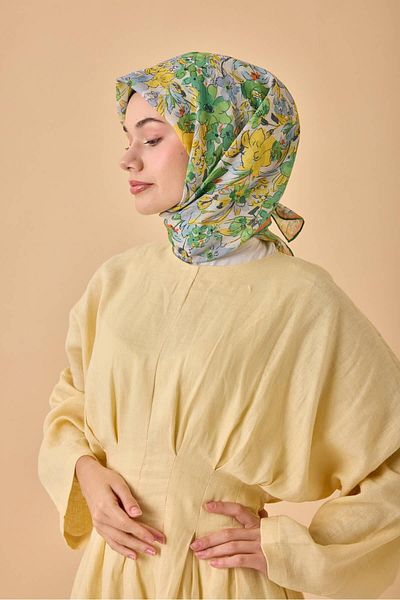 Silk Home Μαλακό βαμβακερό κασκόλ με μοτίβο Bodrum