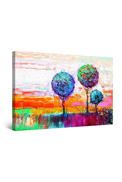 startonight Tablou DualView Startonight Copaci multicolori, 80 cm x 120 cm