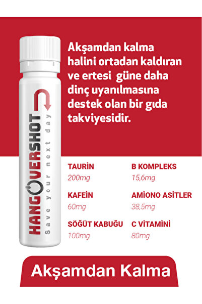 HANGOVERSHOT Travel Set Seyahat Kiti, Seyahat Boyunca Tam Destek