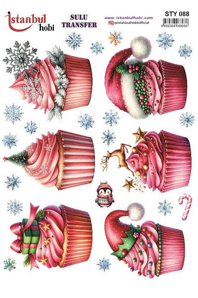 İstanbul Hobi New Year's Water Transfer 25X35Cm Sty088