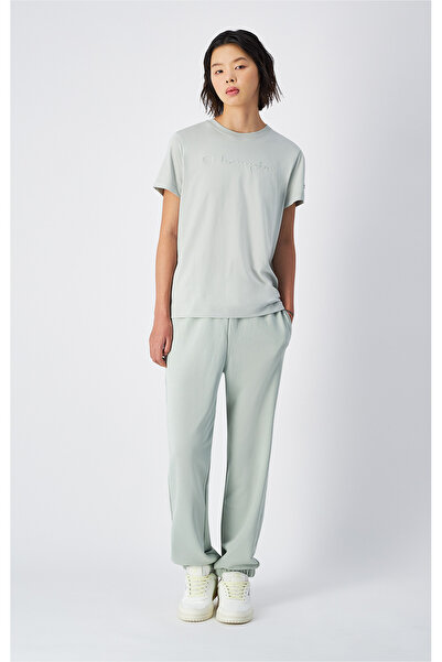 Champion Authentic Pants Elastic Cuff Pants Yeşil Kadın Eşofman Altı-117790-GS129