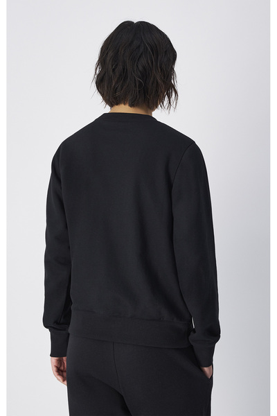 Champion Icons Crewneck Sweatshirt Siyah Kadın Sweatshirt-117788-KK001