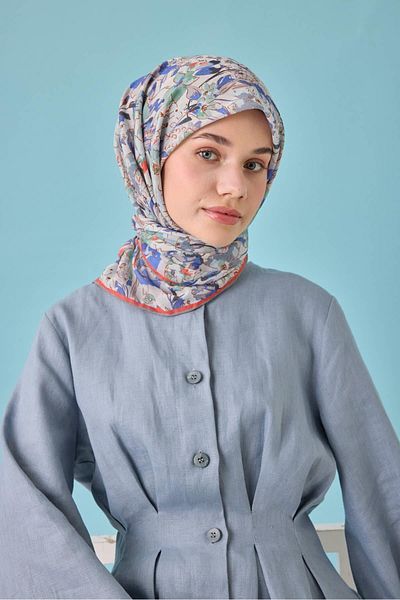 Silk Home Μαλακό βαμβακερό κασκόλ με μοτίβο Bodrum