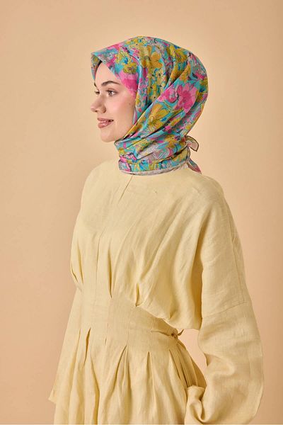 Silk Home Μαλακό βαμβακερό κασκόλ με μοτίβο Bodrum