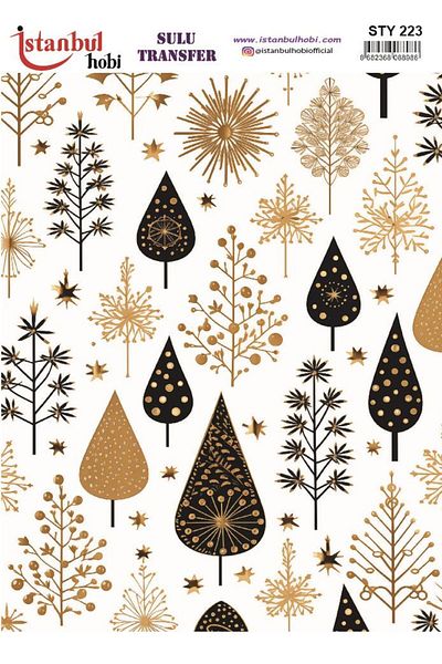 İstanbul Hobi New Year's Water Transfer 25X35Cm Sty223