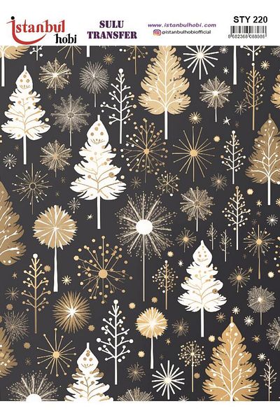 İstanbul Hobi New Year's Water Transfer 25X35Cm Sty220