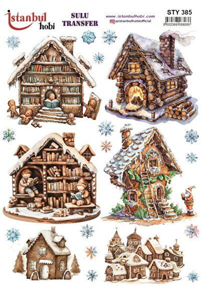 İstanbul Hobi نقل مائي للعام الجديد 25x35 سم STY385