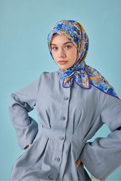 Silk Home Eșarfă din bumbac moale cu model Bodrum
