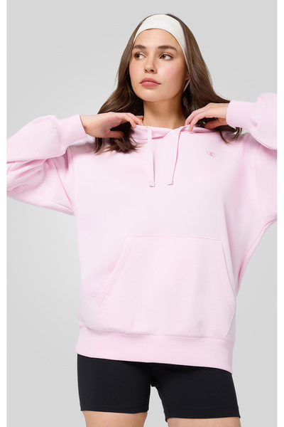 Champion Icons Hooded Sweatshirt Pembe Kadın Kapüşonlu Sweatshirt-117786-PS195