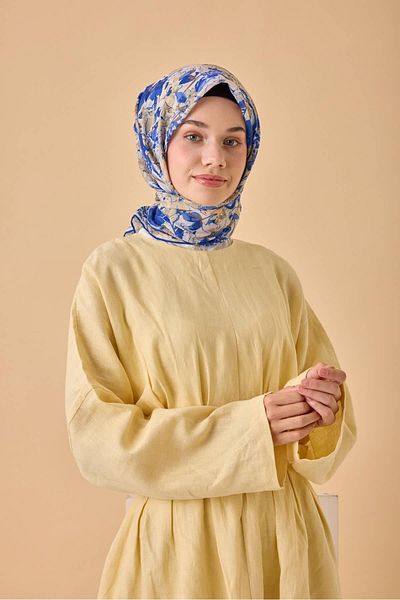 Silk Home Μαλακό βαμβακερό κασκόλ με μοτίβο Bodrum