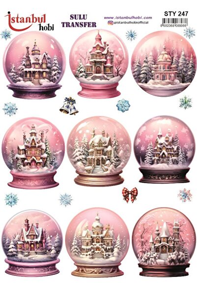 İstanbul Hobi نقل مائي للعام الجديد 25x35 سم STY247