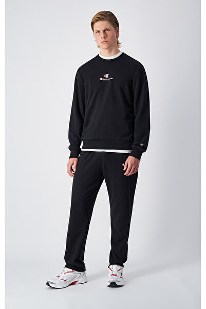 Champion Authentic Pants Straight Hem Pants Siyah Erkek Eşofman Altı-220802-KK001