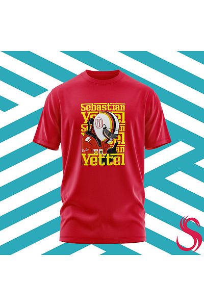 Scudetto T-Shirt Vettel Iconic Pose Unisex T-Shirt