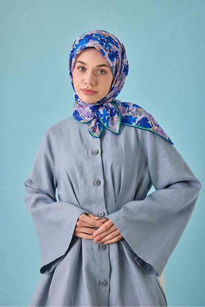 Silk Home Μαλακό βαμβακερό κασκόλ με μοτίβο Bodrum