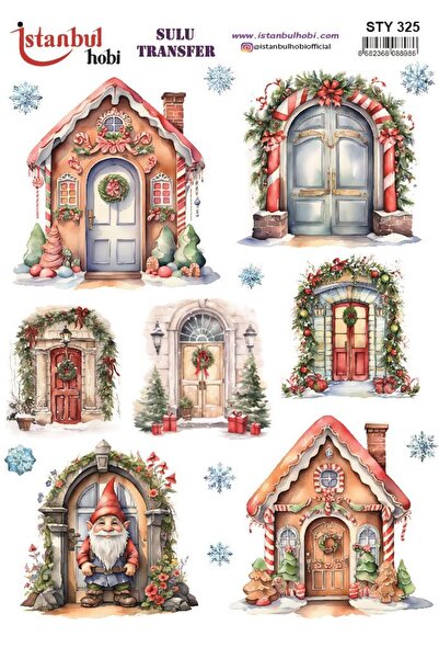 İstanbul Hobi نقل مائي للعام الجديد 25x35 سم STY325