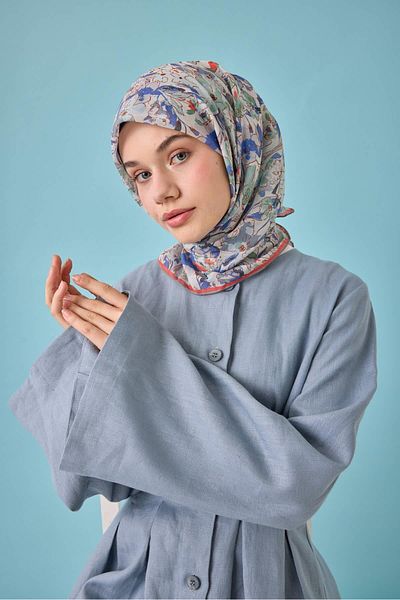 Silk Home Μαλακό βαμβακερό κασκόλ με μοτίβο Bodrum