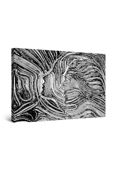 startonight Tablou DualView Startonight Contururi in Alb Negru, 120 cm x 80 cm
