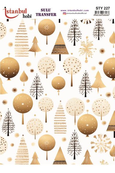 İstanbul Hobi New Year's Water Transfer 25X35Cm Sty227
