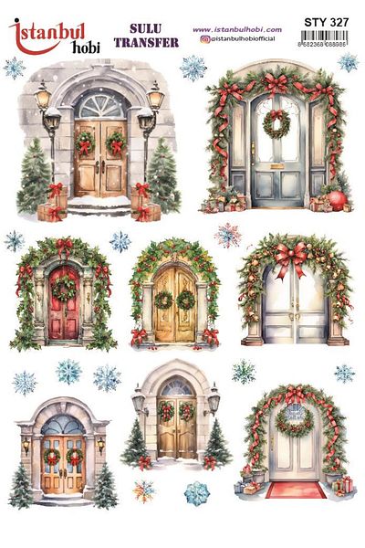 İstanbul Hobi New Year's Water Transfer 25X35Cm Sty327