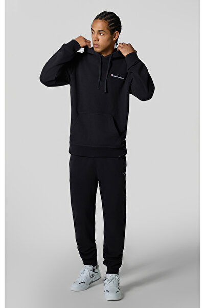 Champion Icons Rib Cuff Pants Siyah Erkek Eşofman Altı-220733-KK001