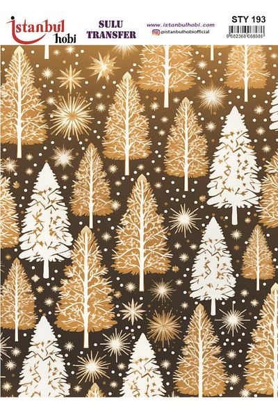 İstanbul Hobi New Year's Water Transfer 25X35Cm Sty193